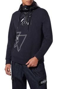 Gen EA Logo Print Jersey Hoodie