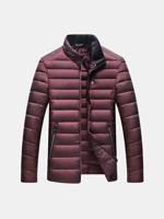 Solid Color Puffer Jacket - thumbnail