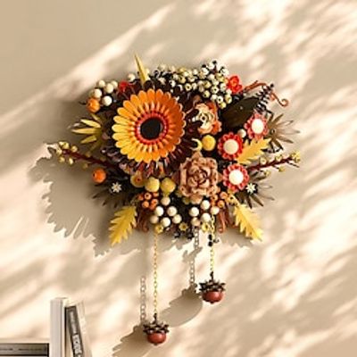Nordic Art Wall Flower Eternal Bouquet Botanical Collection Dried Flower BuildingBlock Decor Puzzle Toys For Kids Adult Gift Valentine's Day for Girls Lightinthebox