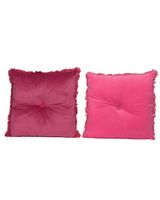 Homesmiths Christmas Cushion Polyester Velvet Pink Assorted 1 Piece
