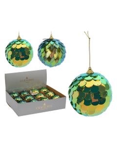 Homesmiths Christmas Ball Fish Scales Iridesce Assorted 1 Piece