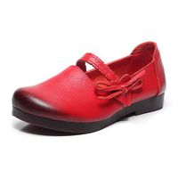 SOCOFY Soft Flat Leather Shoes