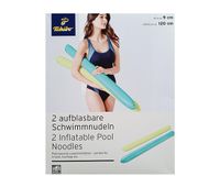 2 Inflatable Pool Noodles Lime/Turq 2 Inflatable Pool Noodles Lime/Turq