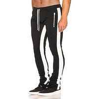 Men's Joggers Sweatpants Zipper Pocket Ankle Zippers Bottoms Athletic Athleisure Breathable Moisture Wicking Soft Fitness Gym Workout Running Sportswear Activewear Color Block Army Green Red Navy Blue miniinthebox - thumbnail