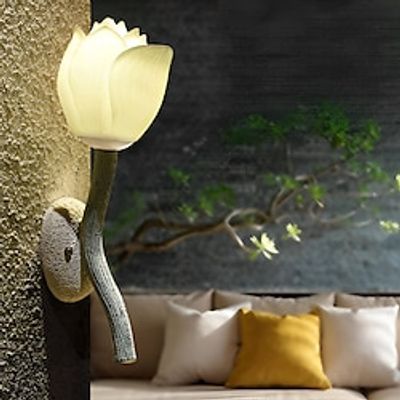 Mid-Century Lotus 3 Light Wall Sconces Led Bedside Sconce Lighting Fixture Metal Wall Mounted Lamps for Bedroom Hallway 110-240V Lightinthebox