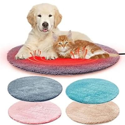 1PC Pet Electric Blanket Plush Pad Blanket Cats Electric Heated Pad Antiscratch Dog Heating Mat Sleeping Bed Lightinthebox