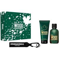 Dsquared2 Green Wood (M) Set Edt 100Ml + B & Sg 100Ml + Black Key Ring - thumbnail