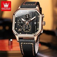 New Olevs Brand Men'S Watches Decorative Luminous Chronograph Calendar Multifunction Quartz Watch Waterproof Sports Men'S Wristwatc Lightinthebox