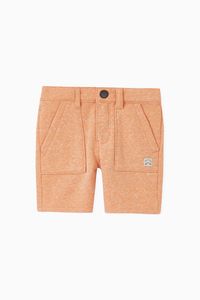 Faded Sweatshirt Fabric Bermuda Shorts