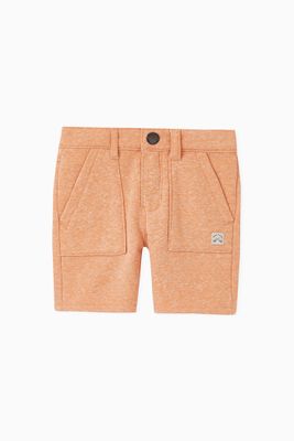 Faded Sweatshirt Fabric Bermuda Shorts