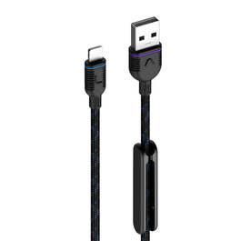 UNISYNK USB-A TO LIGHTNING CABLE BLACK 1.2M