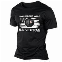 U.S. Veteran Men's Graphic Cotton T Shirt Sports Classic Shirt Short Sleeve Comfortable Tee Street Holiday Summer Fashion Designer Clothing Lightinthebox