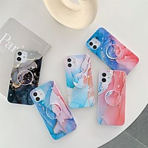 Phone Case For Apple Back Cover iPhone 12 Pro Max 11 SE 2020 X XR XS Max 8 7 Shockproof Dustproof with Stand Marble TPU Lightinthebox