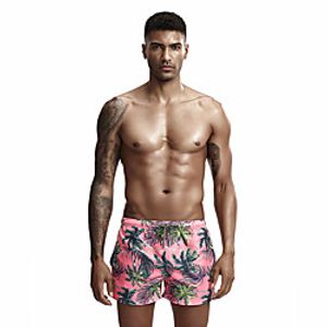 Men's Shorts Sports Holiday Shorts Pants Graphic Tropical Short Print Blushing Pink miniinthebox