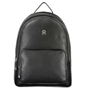 Tommy Hilfiger Black Polyester Backpack (TO-26079)