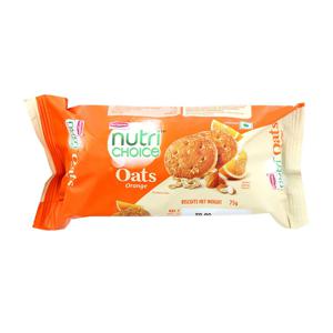 Britannia Nutri Choice Oats Cookies Orange 75gm