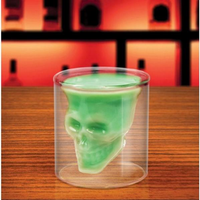 Head Glass Cup Clear Double Glass Skull Vodka Whiskey Cup Creative Trasparent Bar Glass Head Glass Cup Clear Double Glass Skull Vodka Whiskey Cup Creative Trasparent Bar Glass
