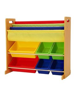 Homesmiths Toy Organizer With Book Rack