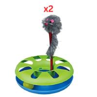 Trixie Crazy Circle With Plush Mouse Toy For Cats 24X29cm (Pack of 2)
