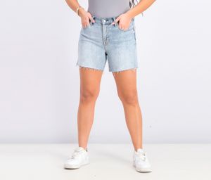 Womens Five Pocket Short  Wash Blue