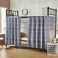Bed Curtain Shared Rental Room Blackout Curtain College And Middle School Student Dormitory Upper And Lower Bunks Dormitory Bed Curtain Peripheral Block Cloth Privacy Lightinthebox - thumbnail