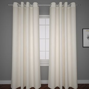 Jacquard 2-Piece Curtain Set with Eyelets - 260x130 cms