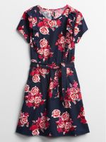 Kids Ruffle Print Dress - thumbnail