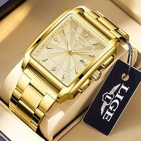 LIGE Men Quartz Watch Diamond Luxury Large Dial Business Calendar Date Zinc alloy Watch Lightinthebox