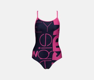 One-Piece Swimsuits  Navy/Fuchsia