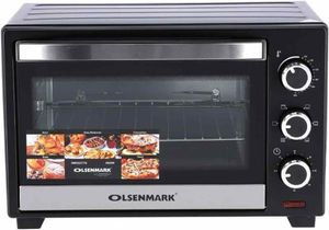 Olsenmark Electric Oven With Rotisserie 25 L 1600 W, OMO2277, Black