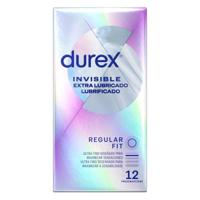 Durex Invisible Extra Lubricated Condoms x12