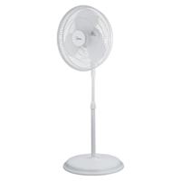 Midea Pedestal Stand Fan, 16 Inch, Oscillation Directions, 3 Speed Levels & Adjustable Height, 3 Leaf Blade With 7.5 Hours Timer, 40 Watts - White