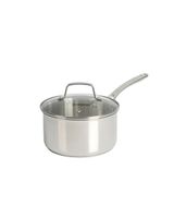Martha Stewart Castelle 3.5 Quart Stainless Steel Sauce Pan With Lid - thumbnail