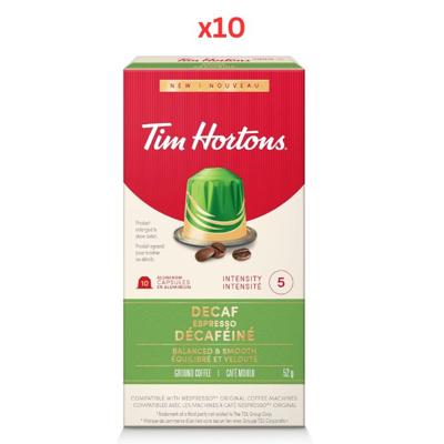 Tim Hortons Ncomp Decaf Espresso 10 Sachet Pack Of 10