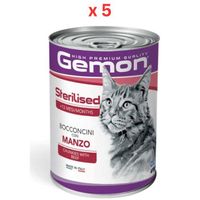 Gemon Cat Wet Food, Pate Adult With Beef 400gm (Pack Of 5)