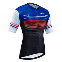 21Grams Women's Short Sleeve Cycling Jersey Summer Black / Blue Bike Jersey Top Mountain Bike MTB Road Bike Cycling UV Resistant Quick Dry Breathable Sports Clothing Apparel / Stretchy / Race Fit miniinthebox - thumbnail