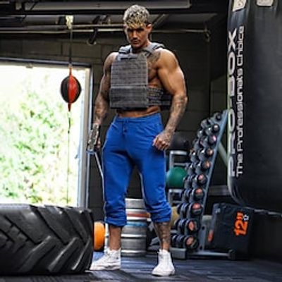 Men's Joggers Sweatpants Pocket Beam Foot High Waist Bottoms Outdoor Athleisure Winter Cotton Breathable Moisture Wicking Soft Running Walking Jogging Sportswear Activewear Black Blue Gray Lightinthebox