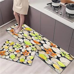 Wooden Stakes Area Rug Kitchen Mat Non-Slip Oil Proof Floor Mat Livingroom Rug Indoor Outdoor Mat Bedroom Decor Bathroom Mat Entrance Rug Door Mat Lightinthebox