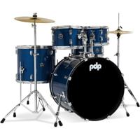 PDP Drums PDCE2215KTRB Center Stage 5-piece Complete Drum Set with Cymbals - Royal Blue Sparkle - thumbnail