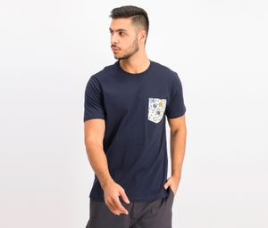 Mens Short Sleeve Front Pocket T-Shirt  Navy