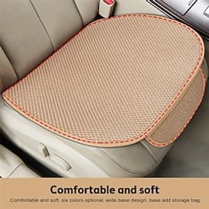 3PCs Full Set Car Seat Cover Summer Cool Ice Silk Seat Cushion With Pocket Universal Breathable Easy to Install for Passenger Car  SUV  Van Lightinthebox