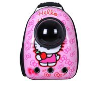 Woofy Hello Kitty Transparent Capsule Pet Travel Backpack For Cat & Dogs