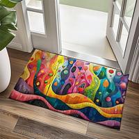 Rainbow Forest Doormat Kitchen Mat Floor Mat Non-Slip Area Rug Oil Proof Rug Indoor Outdoor Mat Bedroom Decor Bathroom Mat Entrance Entreyway Rug Lightinthebox