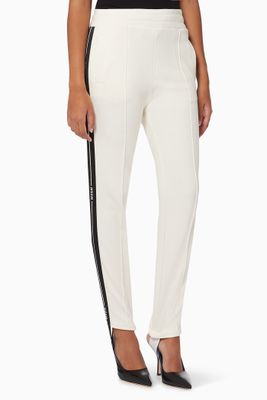 Logo Tape Sweatpants in Cotton Fleece Logo Tape Sweatpants in Cotton Fleece