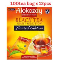 Alokozay Black Tea - 100 Enveloped Tea Bags - Limited Edition X Pack Of 12