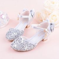 Girls' Heels Dress Shoes Flower Girl Shoes Princess Shoes School Shoes Glitter Portable Breathability Non-slipping Princess Shoes Big Kids(7years ) Little Kids(4-7ys) Gift Daily Walking Shoes Lightinthebox - thumbnail