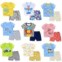New Summer Children's Short sleeved Set, Pure Cotton, Boys' Clothing, Thin Girls' T-shirt, Summer Clothing, Babies' Clothing Lightinthebox