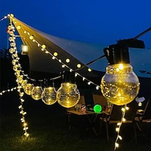 Solar Bulb Fairy String Lights 7M 30LEDs Outdoor Waterproof Garden Lights Christmas Wedding Party Outdoor Camping Patio Balcony Decoration Atmosphere Landscape Lights miniinthebox