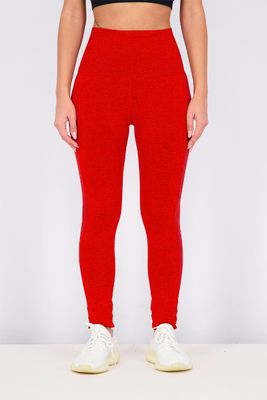Womens Seamless Functional Sports Tights Red Womens Seamless Functional Sports Tights Red