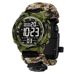 SKMEI Men Digital Watch Outdoor Sports Fashion Casual Luminous Stopwatch Alarm Clock Countdown Paracord Watch Lightinthebox